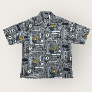 Y2K Rocawear Map Of Brooklyn Button Down Shirt